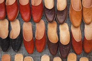 Tunisian Prints: Tunisia, Ksour Area, Tataouine, souq, babouches slippers