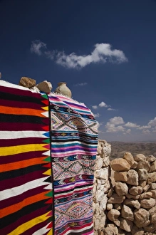 Carpet Prints: Tunisia, Ksour Area, Toujane-area, Berber desert carpet shop