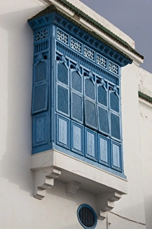 Tunisia, Sidi Bou Said, building detail
