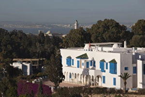 Tunisian Prints: Tunisia, Sidi Bou Said, village detail