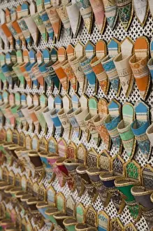 Images Dated 4th March 2010: Tunisia, Tunis, Carthage, Tunisian babouches slippers