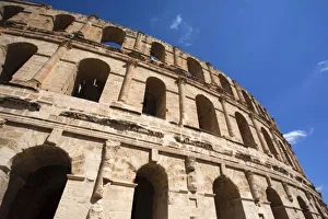 Tunisia, Tunisian Central Coast, El Jem, Roman Colosseum, b. 238 AD