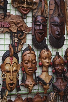 Tunisia, Tunisian Central Coast, Port El Kantaoui, Tunisian souvenir wood carving