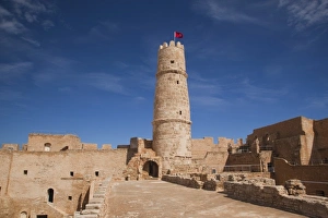 Tunisia, Tunisian Central Coast, Monastir, Ribat, 8th century, courtyard interior