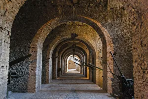 Images Dated 2018 August: Tunnel inside the castle of Gjirokaster in the mountain, Albania