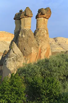 Images Dated 27th September 2015: Turkey, Anatolia, Cappadocia, Goreme. Fairy Chimneys or rock formations