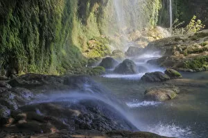 Turkey Collection: Turkey, Antalya Province, Antalya, Kursunlu Waterfalls (Kursunlu Xelalesi) is on one