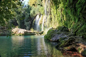 Turkey Gallery: Turkey, Antalya Province, Antalya, Kursunlu Waterfalls (Kursunlu Xelalesi) is on one