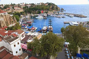 Elevated View Prints: Turkey, Antalya, SW Mediterranean coast bordered by the Taurus Mountains, Turkey s