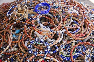 Jewelry Prints: Turkey, Capadoccia. Traditionally in Turkey, it is believed that a simple blue eye-shaped
