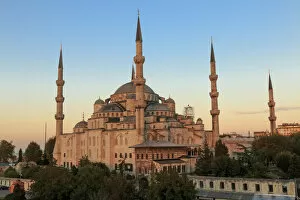 Turkey Gallery: Turkey, Istanbul. Sultan Ahmet Mosque, Sutan Ahmet Camii, Blue Mosque. Built 1609-1615 AD