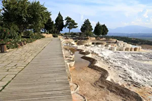 Turkey, southwestern Turkey, Denizli Province, River Menderes valley, Pamukkale