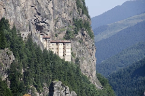 Turkey, Trabzon. Sumela Monastery (aka St. Maria of Mount Mela, Meryem Ana Manastiri, Black Virgin)