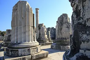 Turkey Prints: Turkey, west coast, Didyma, a sacred site of the ancient world. Its Temple of Apollo