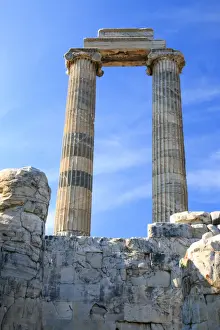 Turkey Prints: Turkey, west coast, Didyma, a sacred site of the ancient world. Its Temple of Apollo