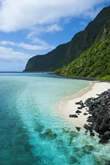 Manua Prints: Turqoise water and white sand beach at Ofu Island