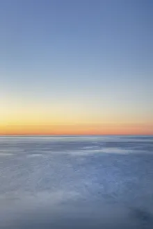 Twilight colors over Lake Superior. Pictured Rocks National Lakeshore, Michigan
