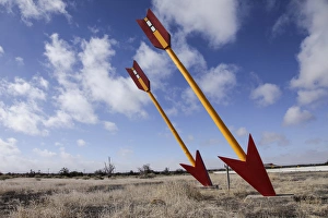 Nostalgia Prints: Twin Arrows, Arizona, United States. Route 66. Twin Arrows abandoned gas station
