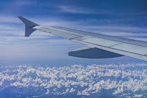 Images Dated 15th February 2017: U. S. Virgin Islands, St. Thomas. Window view from jet airliner