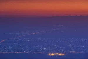 Prints of UAE, Al Ain, Jabel Hafeet, Al Ains mountain, 1240 meters high, elevated city view, dawn Images Dated 2018 June: UAE, Al Ain, Jabel Hafeet, Al Ains mountain, 1240 meters high, elevated city view