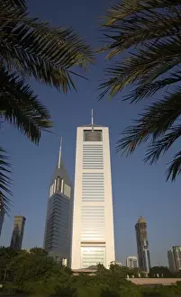 Images Dated 4th December 2008: UAE, Dubai. Jumeirah Emirates Towers in morning light