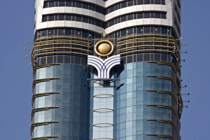 Images Dated 3rd December 2008: UAE, Dubai. Detail of Rose Tower