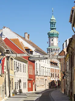 Uj utza (New Lane, Neugasse). Sopron in Transdanubia in the west of Hungary close to