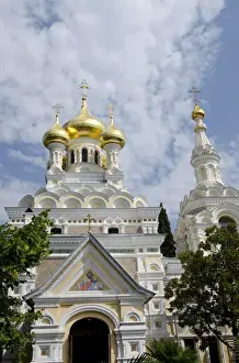 Images Dated 2nd September 2011: Ukraine, Yalta. Exterior of Saint Alexander Nevsky Cathedral
