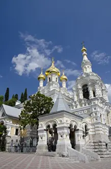 Images Dated 2nd September 2011: Ukraine, Yalta. Exterior of Saint Alexander Nevsky Cathedral