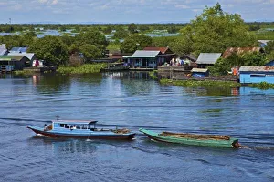 Biosphere Reserve Prints: UNESCO, Cambodia, Siem Reap, Tonle Sap, Great Lake, Biosphere Reserve