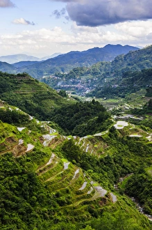 Unesco world heritage sight the rice terraces of Banaue, Northern Luzon, Philippines