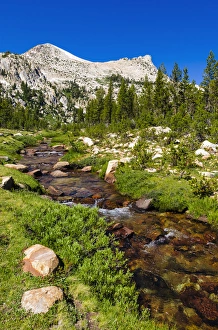 Active Prints: Unicorn Creek under Unicorn Peak, Tuolumne Meadows, Yosemite National Park, California