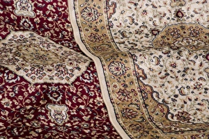 Images Dated 19th April 2015: United Arab Emirates, Dubai, Deira district. Traditional carpet display