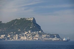Sea Side Prints: United Kingdom, Iberian Peninsula, Rock of Gibraltar (aka Jabal al Tariq). Monolithic