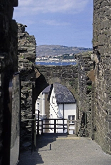 United Kingdom, Wales, Conwy. Conwy Castle, a UNESCO World Heritage Site, one of the Castles