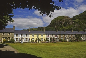 Welsh Prints: United Kingdom, Wales, Snowdonia, Beddgelert, a village with a fabled past in
