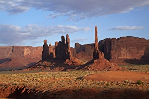 United States, Arizona, Navajo Nation, Monument Valley, Yei Bi Chei and Totem Pole