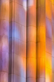 Images Dated 3rd December 2005: United States, DC, Washington, Washington National Cathedral, colorful stone columns