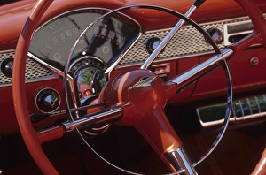 Images Dated 25th November 2012: United States, Washington, Kirkland, Chevrolet dashboard at classic car show