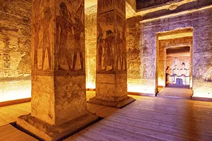 Adventure Prints: Upper Egypt, south of Aswan. Abu Simbel Temple of Ramses II (World Heritage Site)