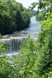 Images Dated 13th May 2024: Upper Tahquamenon Falls in Tahquamenon State Park along Tahquamenon River in northern Upper Peninsula