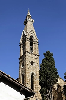 Images Dated 20th September 2010: Upward view of church steeple, Florence, Italy
