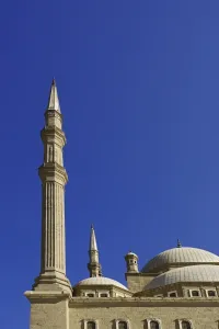 Images Dated 23rd November 2005: Upward view of spires, the Mosque of Muhammad Ali at the Citadel, also known as the