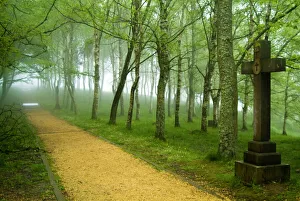 Images Dated 6th May 2005: Urkiola Natural Park. Cross. Biscay province. Basque Country. Spain