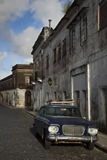 Uruguay, Colonia Department, Colonia del Sacramento. 1960s era Studebaker Lark car, Calle San Jose
