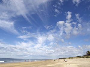 Division Prints: Uruguay, Maldonado, Bella Vista, the beach looking West