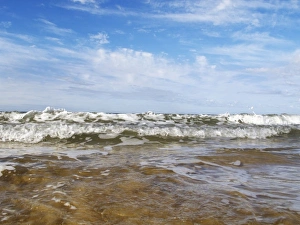 Division Prints: Uruguay, Maldonado, Bella Vista, ocean water