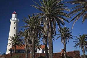 Maldonado Department Prints: Uruguay, Maldonado Department, Punta del Este. Lighthouse, morning
