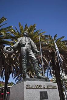 Uruguay, Maldonado Department, Punta del Este. General Artigas statue, Plaza Artigas