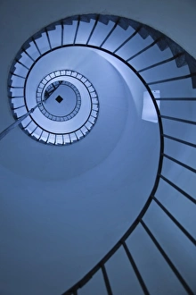 Images Dated 25th February 2009: Uruguay, Rocha Department, La Paloma. Cabo Santa Maria Lighthouse, interior stairs